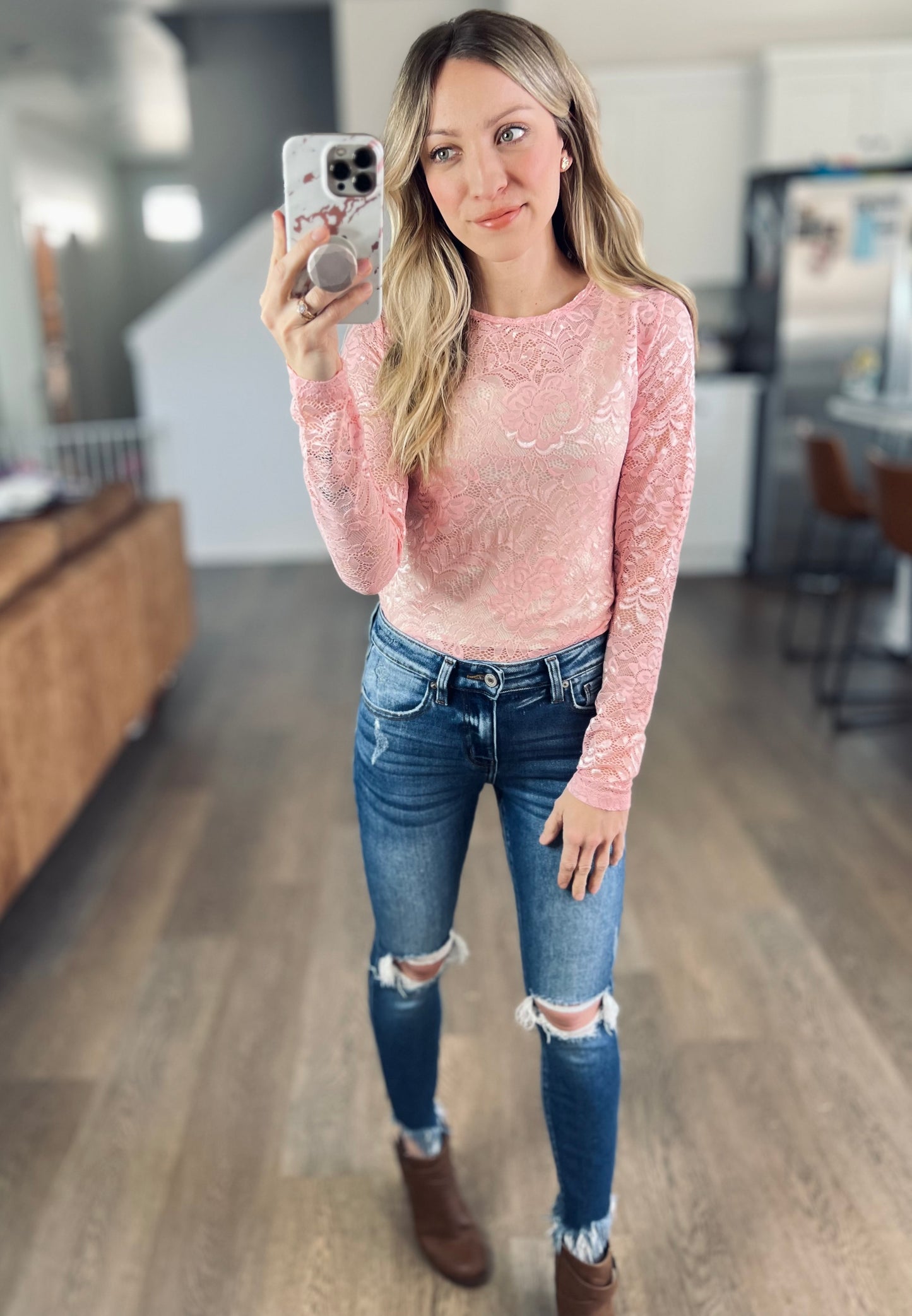 Blossom Lace Long Sleeve Top