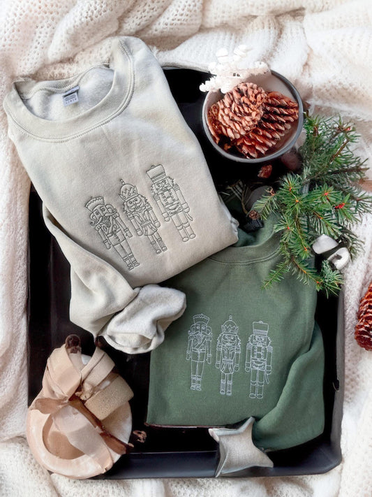 PREORDER: Embroidered Nutcracker Sweatshirt or Tee