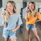 SHIPS FREE TODAY // Easy Days Striped Relaxed Tee