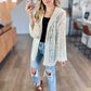 Cassidy Hooded Cardigan in Cream