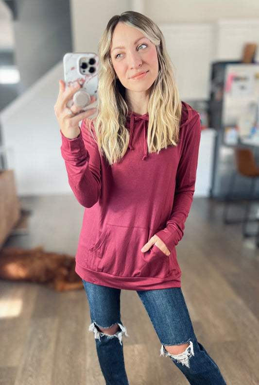 Soft Style Hoodie in Deep Apple
