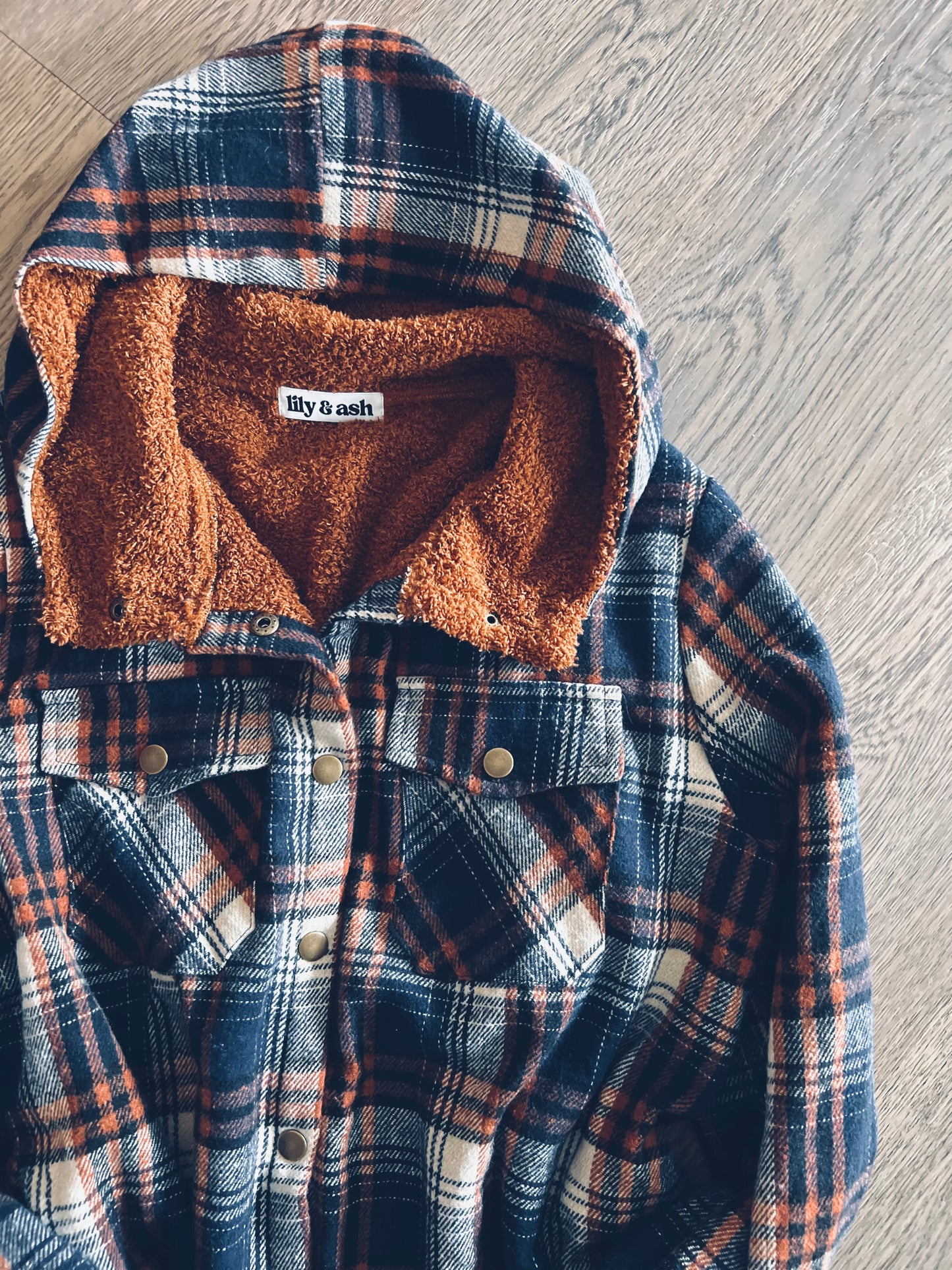 Let’s Stay In Sherpa Plaid