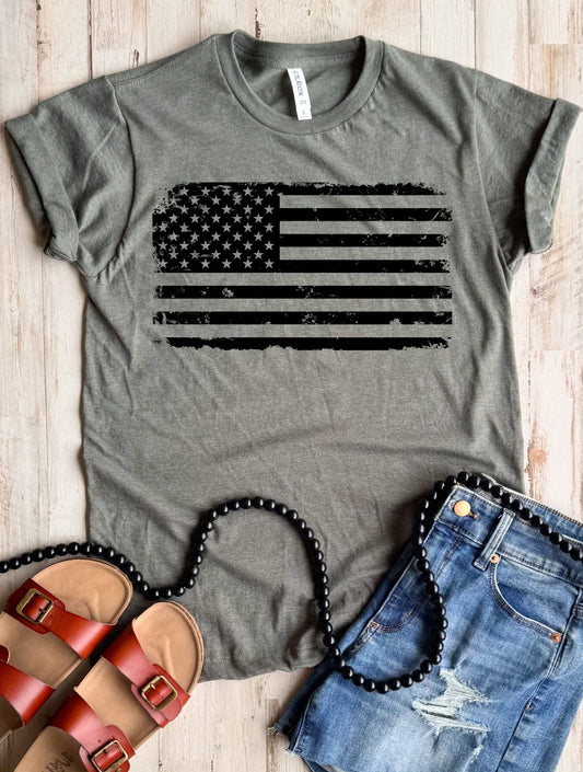 PREORDER: Distressed Flag Tee