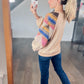 French Beige Aztec Pullover