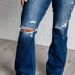 Mid Rise Distressed Bootcut - Judy Blue