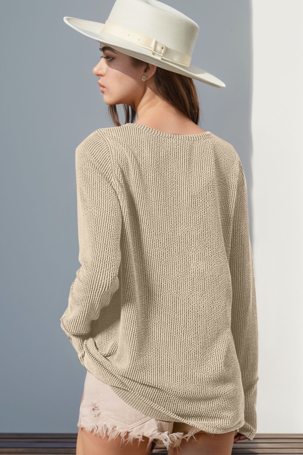 Allie Ribbed Thumbhole Long Sleeve