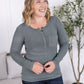 Georgia Long Sleeve Top - Dusty Jade