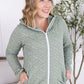 Geometric Fullzip Hoodie - Sage