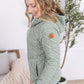 Geometric Fullzip Hoodie - Sage