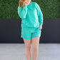 Vintage Wash Pullover - Caribbean Green