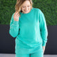 Vintage Wash Pullover - Caribbean Green