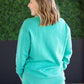 Vintage Wash Pullover - Caribbean Green