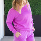 Vintage Wash Pullover - Vivid Orchid