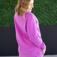 Vintage Wash Pullover - Vivid Orchid