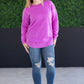 Vintage Wash Pullover - Vivid Orchid