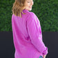 Vintage Wash Pullover - Vivid Orchid