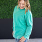 Vintage Wash Pullover - Caribbean Green