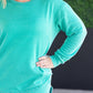 Vintage Wash Pullover - Caribbean Green