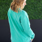 Vintage Wash Pullover - Caribbean Green