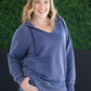 Vintage Wash Beach Hoodie - Nautical Navy