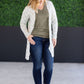 Classic Cardigan - Neutral Checkers