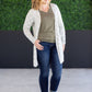 Classic Cardigan - Neutral Checkers