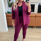 Magic 3/4 Blazer in Wine