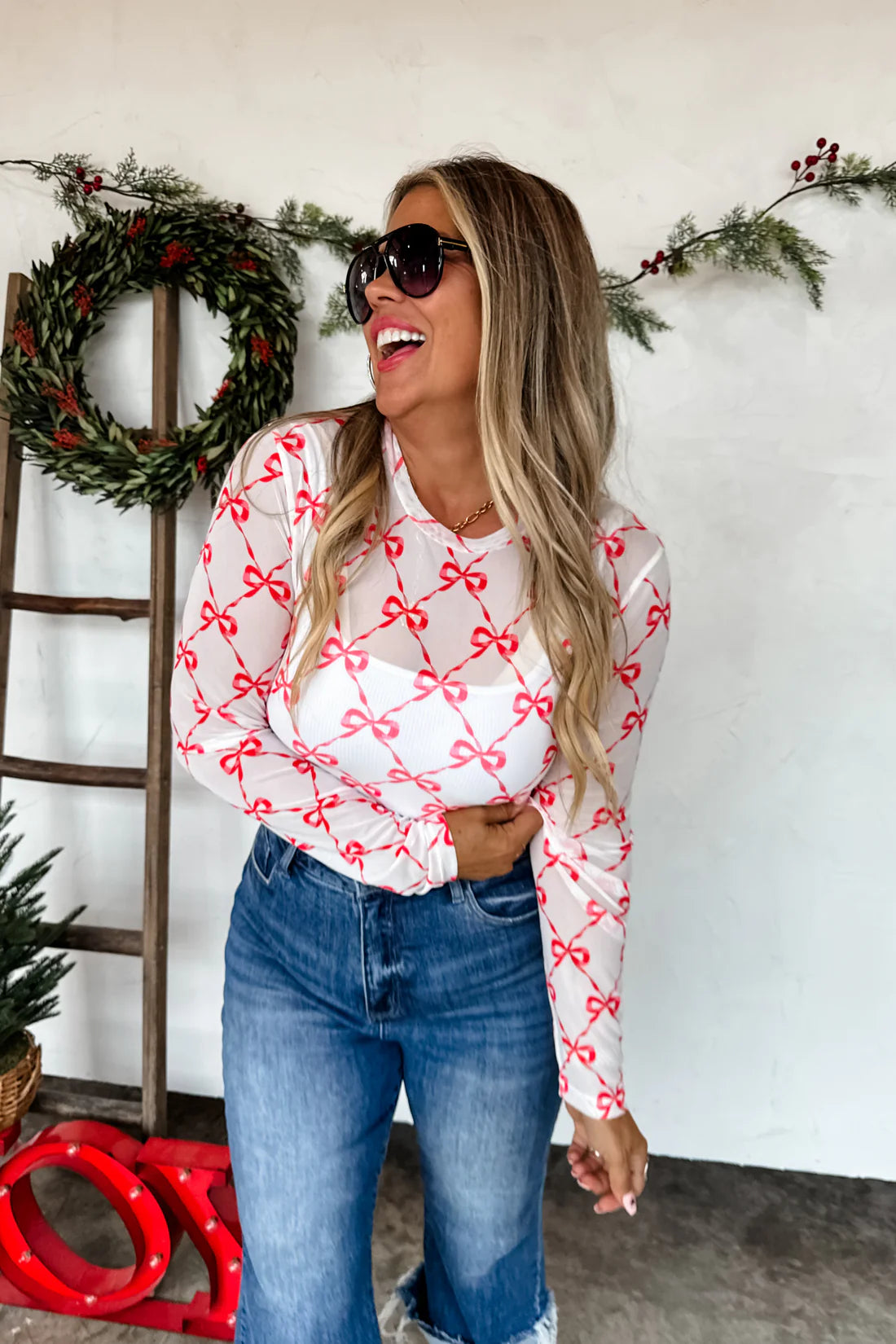Holiday Mesh Top Preorder