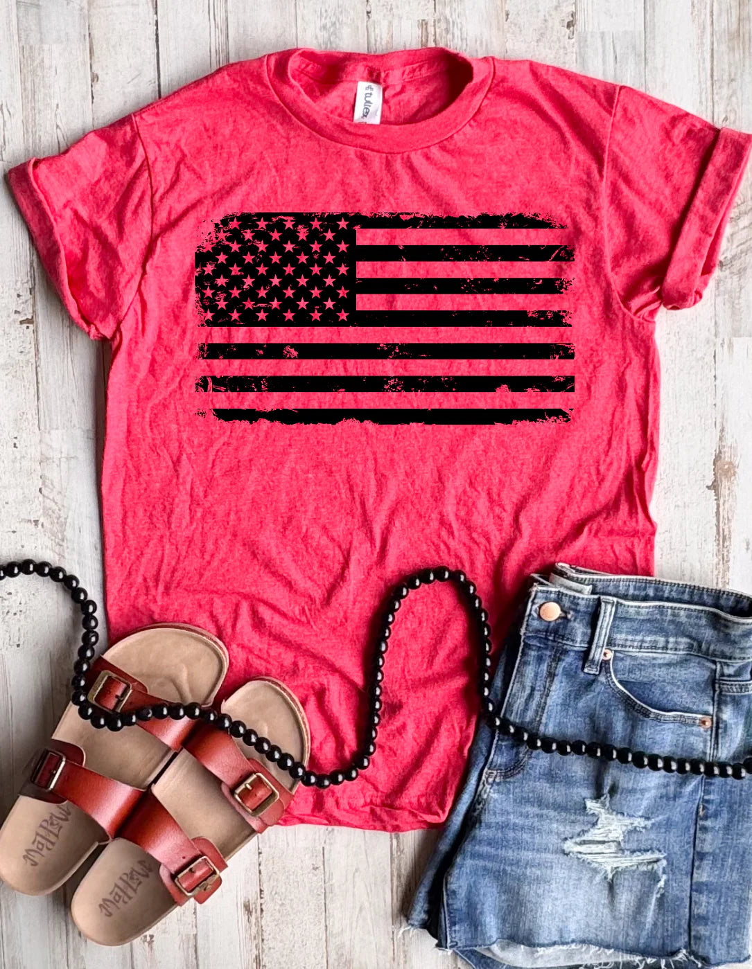 PREORDER: Distressed Flag Tee