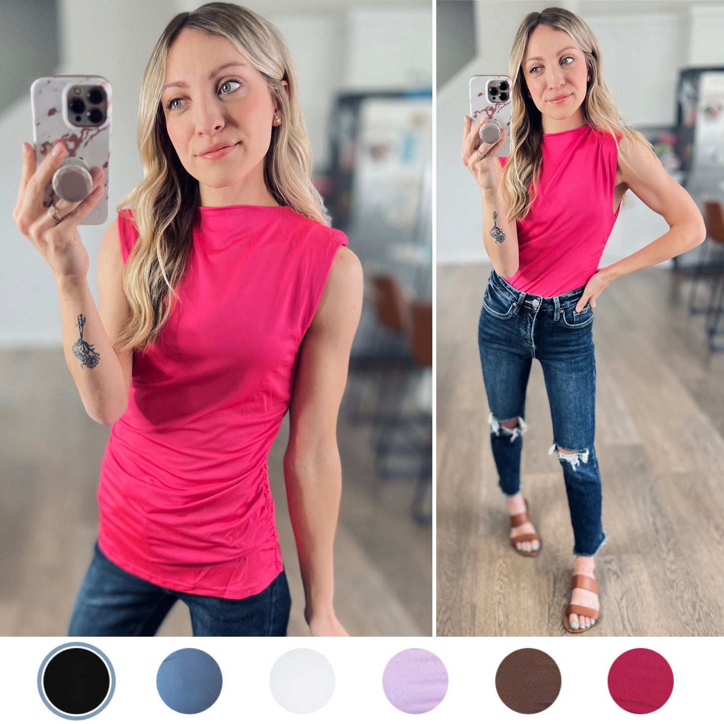 Basically Perfect Ruched Tank [6 colors]