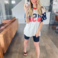 *free ship today* USA Print Boyfriend Tee