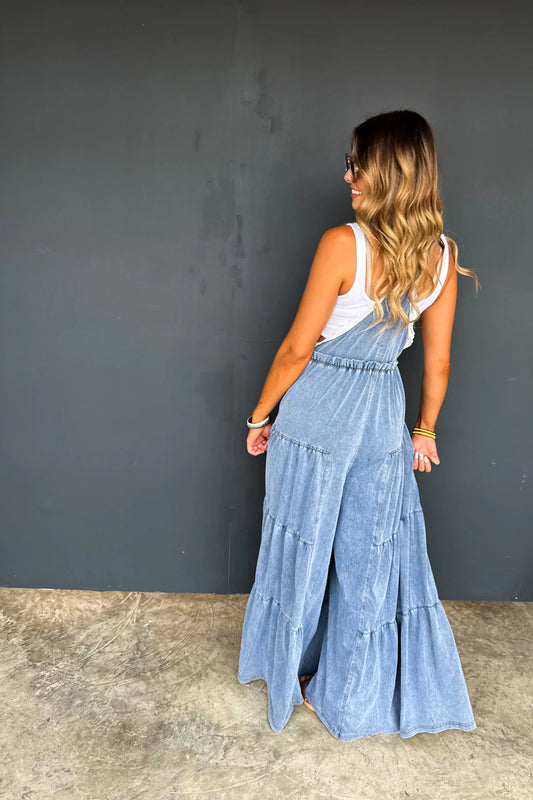 PREORDER: Boho Lace Denim Overalls // eta May