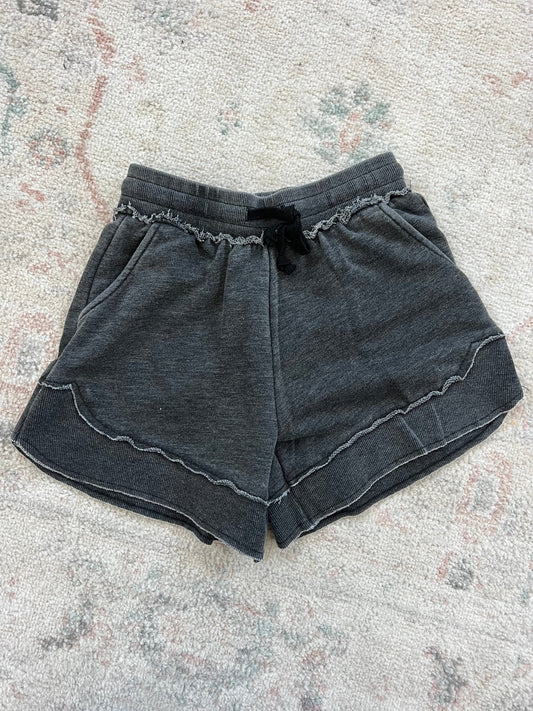 French Terry Stevie Shorts - Black