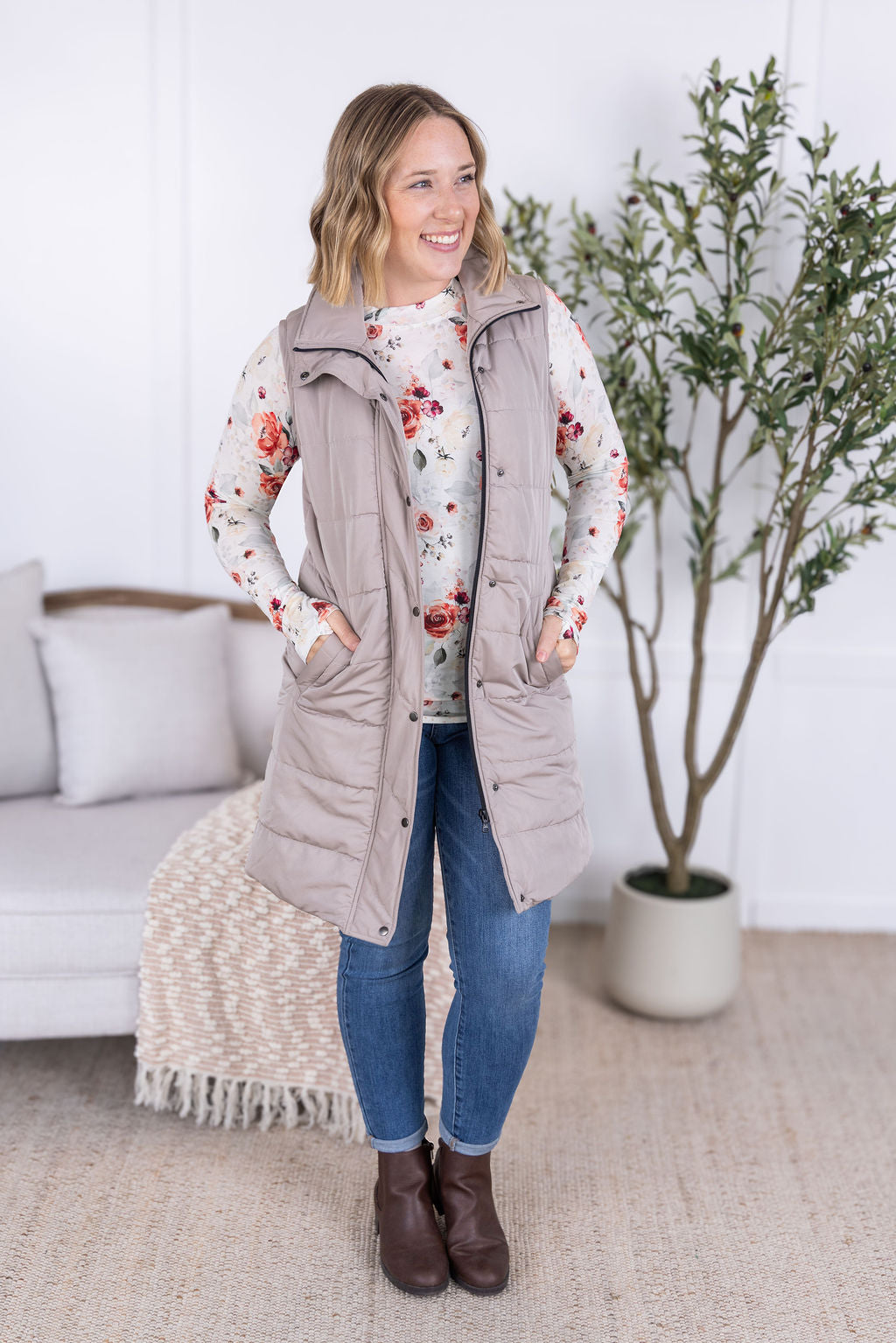 *new* Blair Long Sleeve Top - Pink Bloom