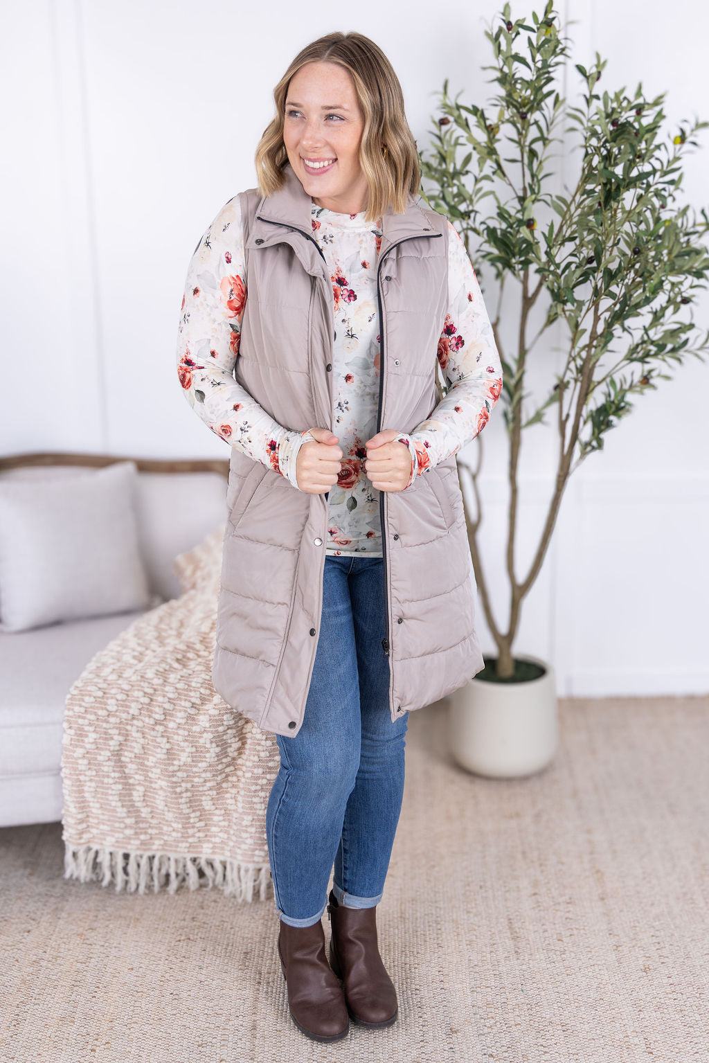 *new* Blair Long Sleeve Top - Pink Bloom