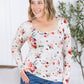Alyssa Long Sleeve Top - Pink Bloom