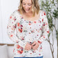 Alyssa Long Sleeve Top - Pink Bloom