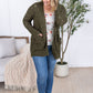 Open Knit Cardigan - Olive