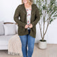 Open Knit Cardigan - Olive