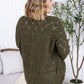 Open Knit Cardigan - Olive