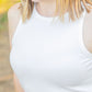 Tara Ribbed Tank - White