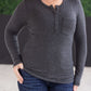 Georgia Long Sleeve Top - Charcoal