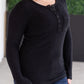 Georgia Long Sleeve Top - Black
