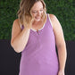Shiloh Button Snap Tank - Purple