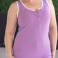 Shiloh Button Snap Tank - Purple