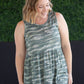 Renee Ruffle Tank Top - Camo