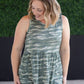 Renee Ruffle Tank Top - Camo