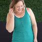 Shiloh Button Snap Tank - Green