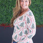 Alyssa Long Sleeve Top - Candy Cane Lane