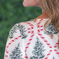 Alyssa Long Sleeve Top - Candy Cane Lane
